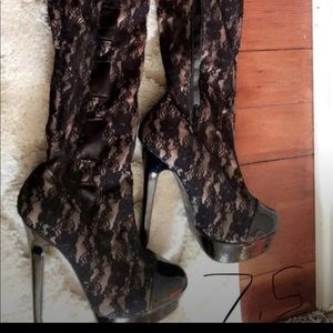 Colin Stuart over the knee boots